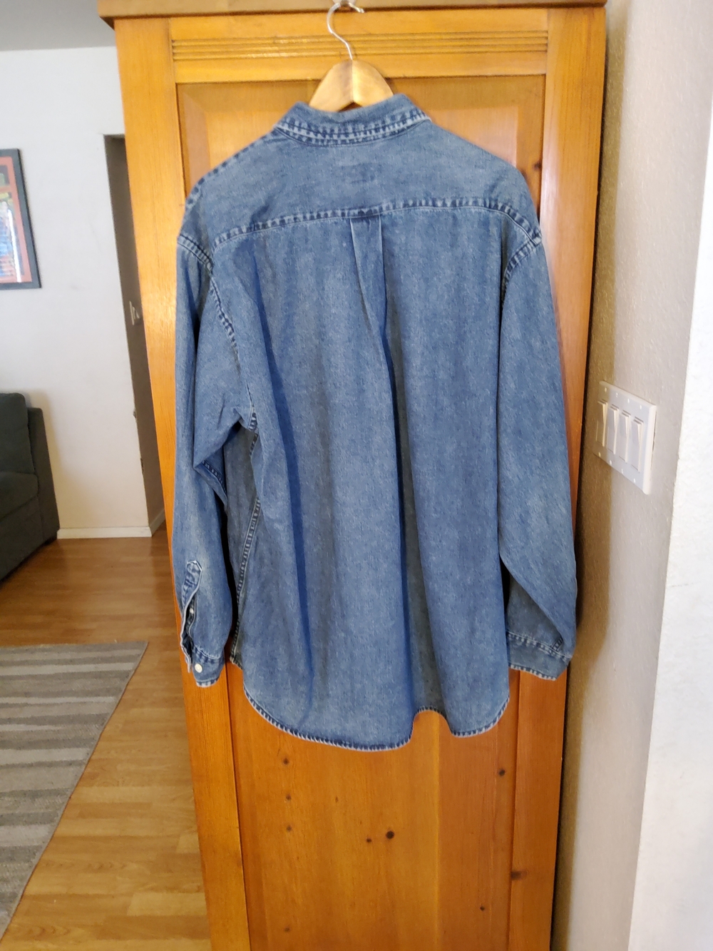 Ralph Lauren Jeans CO Denim Button Down Size XL VGUC Vintage 90's - Picture 9 of 14